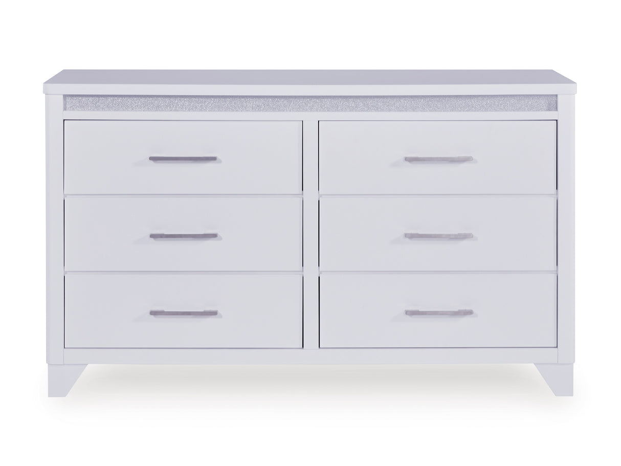 Jarlee Modern White Bedroom Set with LED Lighting | Tampa, Orlando & Fort Myers Store