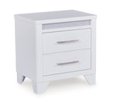 Jarlee Modern White Bedroom Set with LED Lighting | Tampa, Orlando & Fort Myers Store