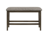 Ember - Counter Height Bench - Dark Gray