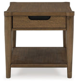 Roanhowe - Brown - Rectangular End Table