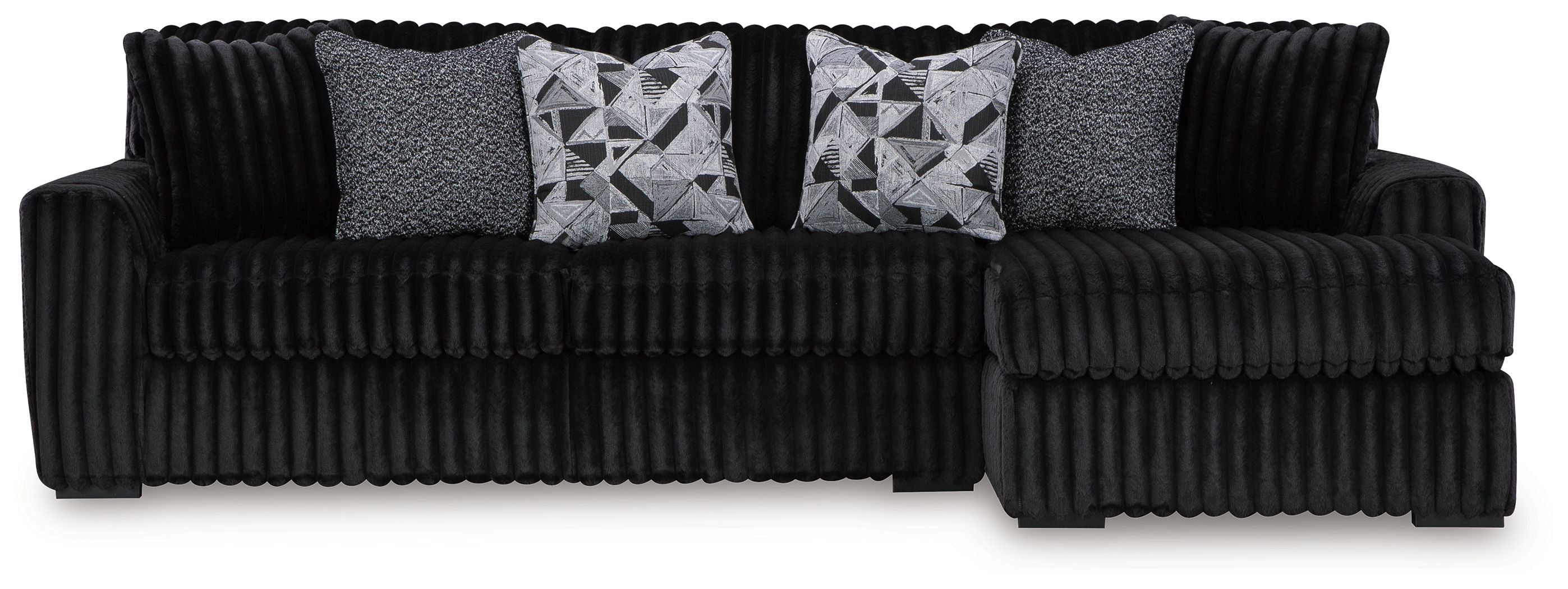 Midnight-Madness Corduroy Sectional Set | Tampa, Orlando & Fort