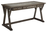 Luxenford - Grayish Brown - Home Office Large Leg Desk