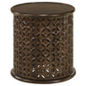 Krish - Round Mango Wood Side Table