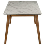 Everett - Faux Marble Top Dining Table