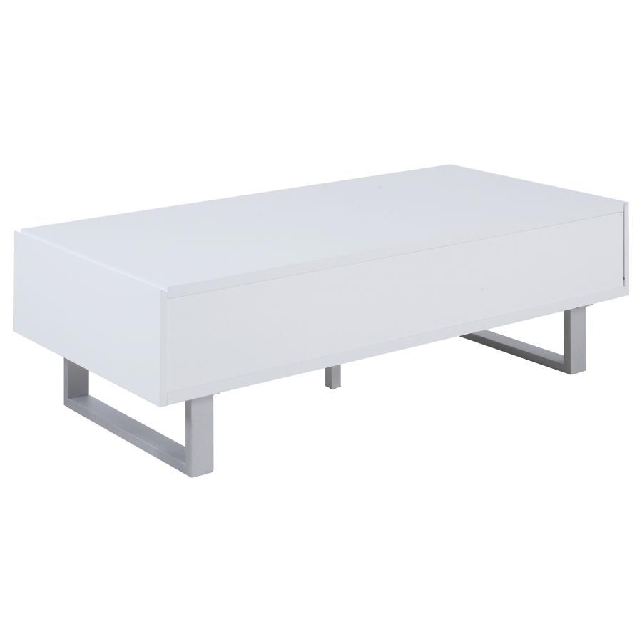 Atchison - 2-Drawer Coffee Table - High Glossy White