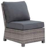 Salem - Gray - Armless Chair W/Cushion