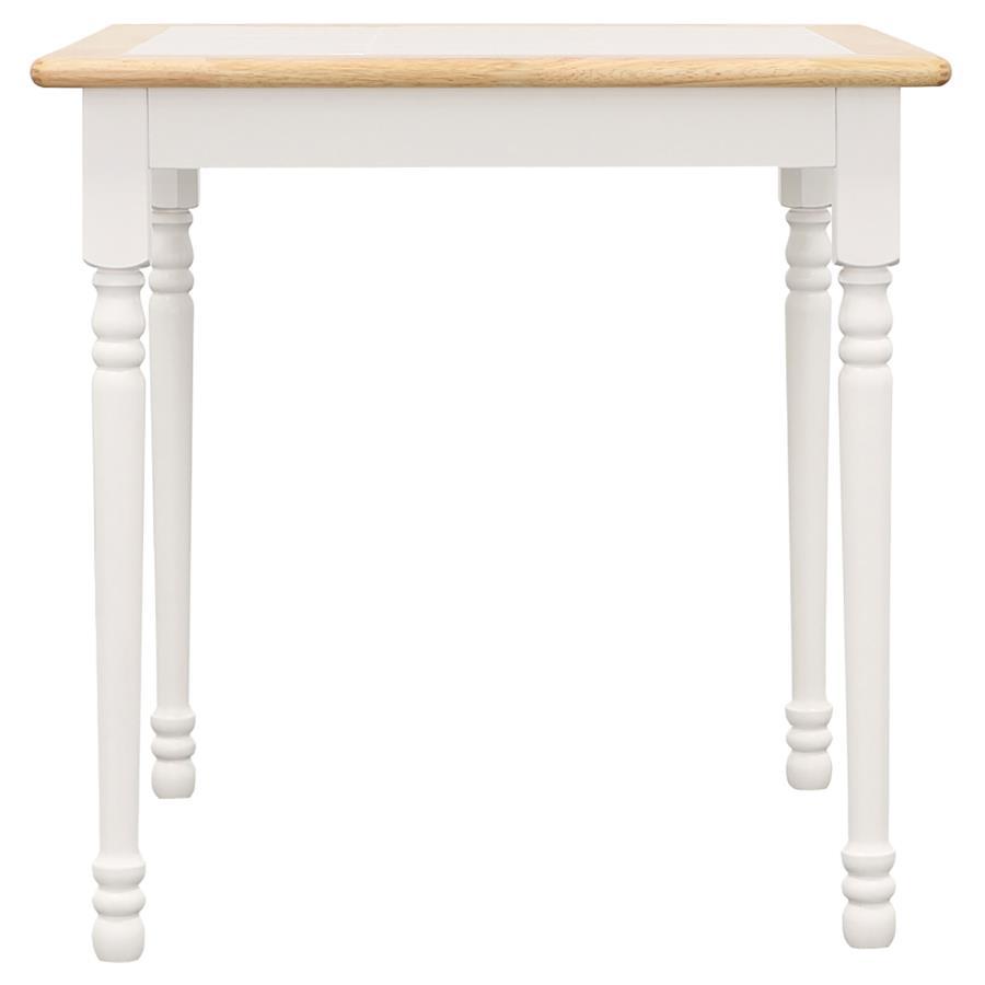 Carlene - 5 Piece Square Windsor Dining Table Set - White