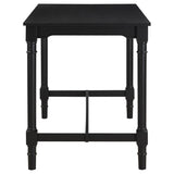 Martina - 5 Piece Rectangular Spindle Leg Counter Height Dining Set - Oatmeal And Black