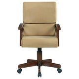 Marietta - Upholstered Game Chair - Tobacco And Tan