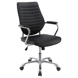 Chase - High Back Office Chair - Black And Chrome