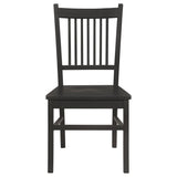 Marbrisa - Slat Back Dining Side Chair (Set of 2) - Matte Black