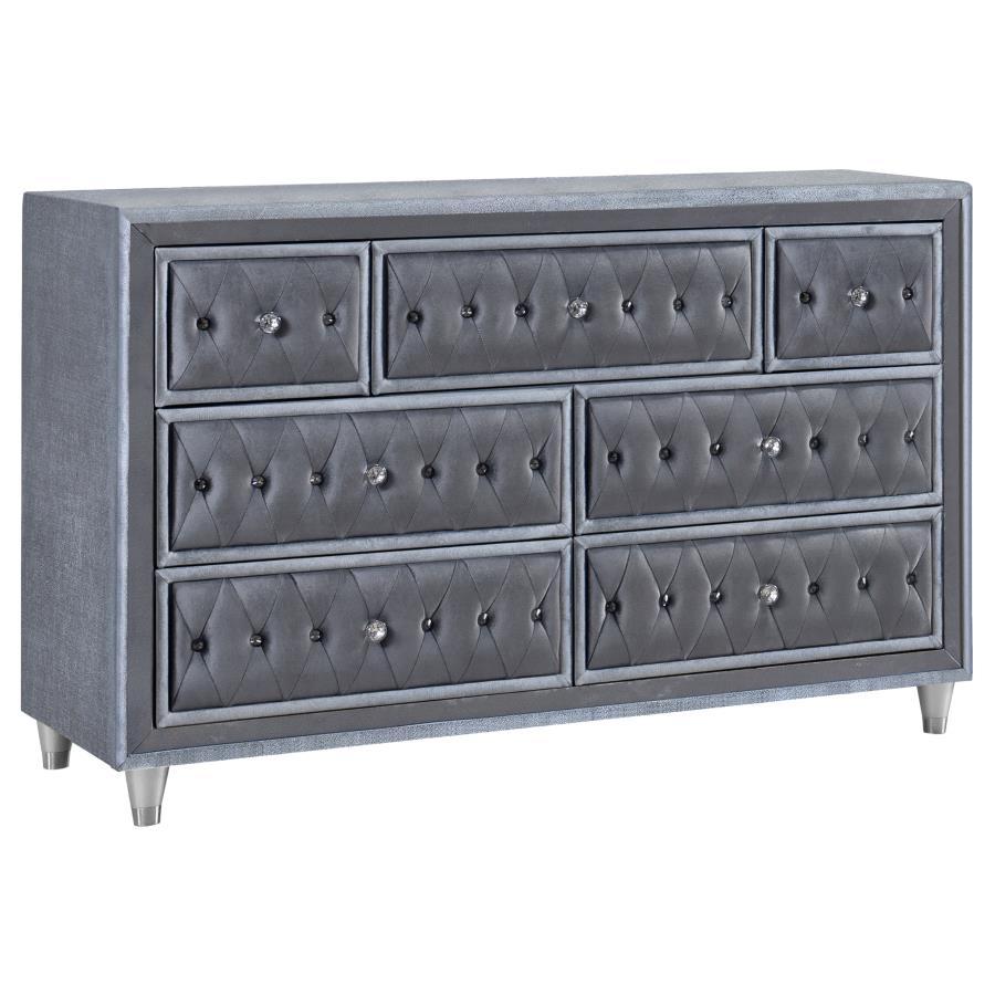 Antonella - 7-Drawer Upholstered Dresser