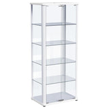 Aero - 5-Shelf Display Curio Cabinet With Led Lighting