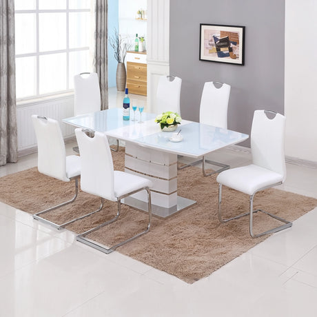 Glissand High Gloss Dining Set | Furniture Store in Tampa, Orlando & Fort Myers | $999