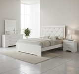 Amalia Black or White Bedroom Set | Tampa, Orlando & Fort Myers | 4-Piece Set