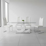 Brunella Modern Glass Dining Set | Tampa, Orlando & Fort Myers | From $999