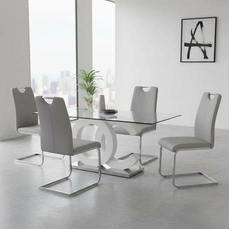 Brunella Modern Glass Dining Set | Tampa, Orlando & Fort Myers | From $999