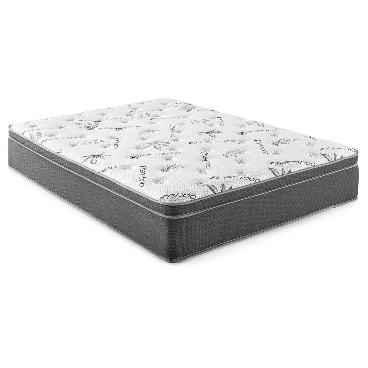 Sommet - 13" Bamboo Euro Top Memory Foam Hybrid Mattress