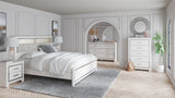 Altyra - Dresser, Mirror, Panel Bookcase Bed