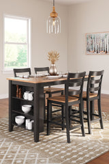 Gesthaven - Rectangular Dining Room Counter Set