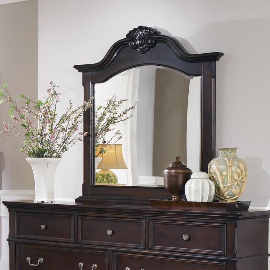 Cambridge - Carved Dresser Mirror - Cappuccino