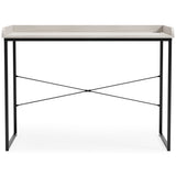 Bayflynn - White / Black - Home Office Desk - Clean-lined