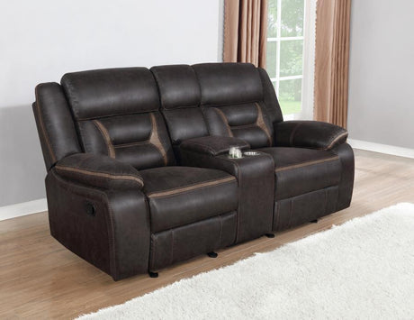 Greer - Glider Loveseat W/ Console