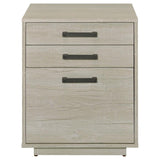 Loomis - 3-Drawer Square File Cabinet - Whitewashed Gray