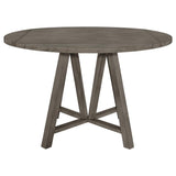 Athens - Round Counter Height Table With Drop Leaf - Barn Gray