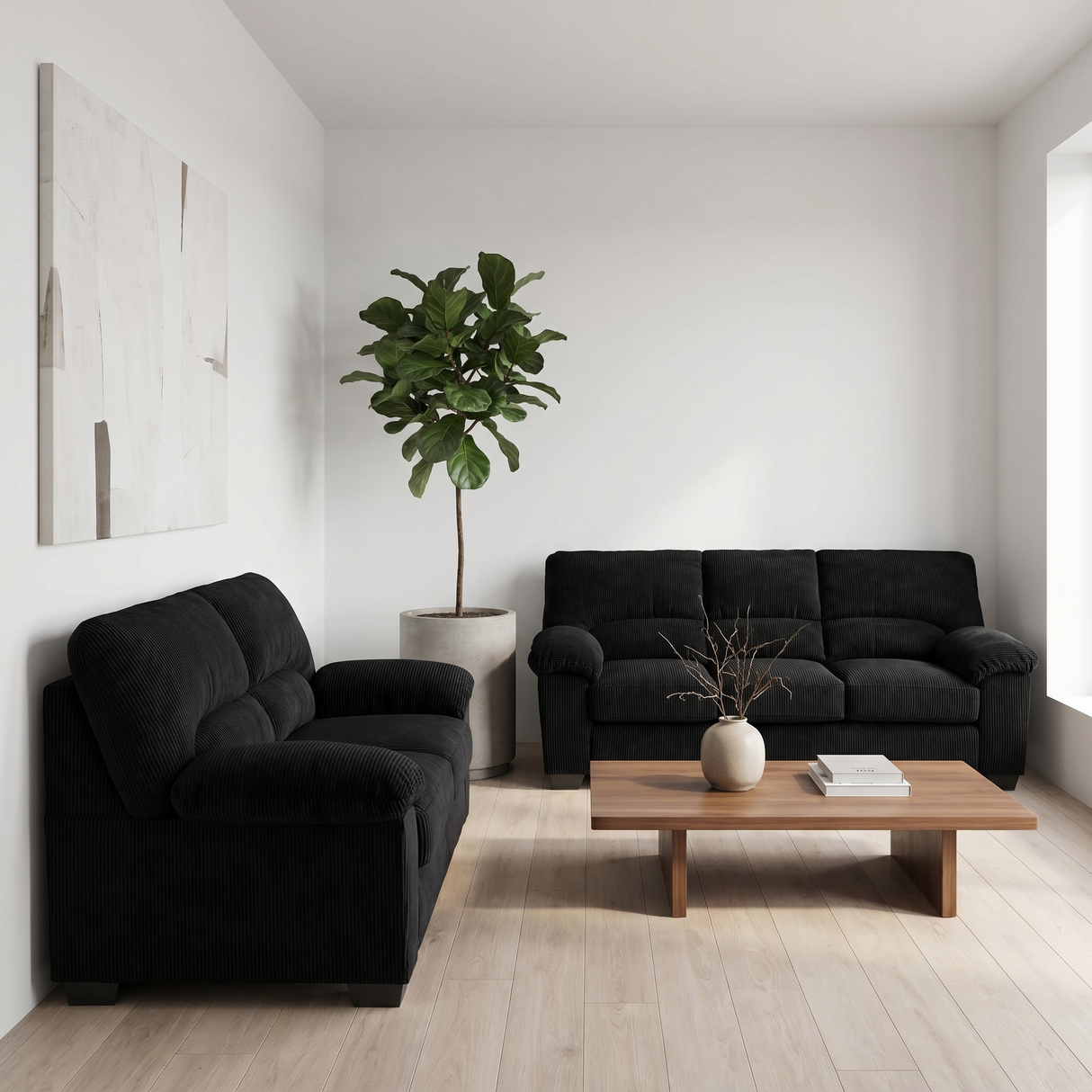 SimpleJoy 2-Piece Sofa & Loveseat Set | Tampa, Orlando & Fort Myers | $999