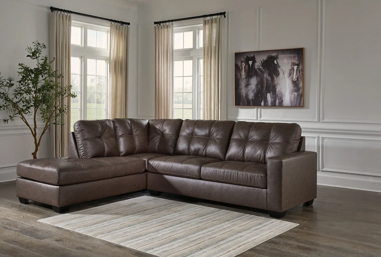 Barlin Mills Sectional with Chaise - Tampa Furniture Store