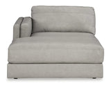 Amiata Leather Sectional with Chaise - Furniture Store