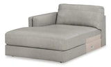 Amiata Leather Sectional with Chaise - Furniture Store