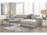 Amiata Leather Sectional with Chaise - Furniture Store