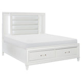 Jhestorm Tamsin White & Metallic LED Bedroom Set | Tampa, Orlando & Fort Myers