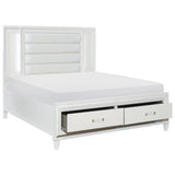 Jhestorm Tamsin White & Metallic LED Bedroom Set | Tampa, Orlando & Fort Myers