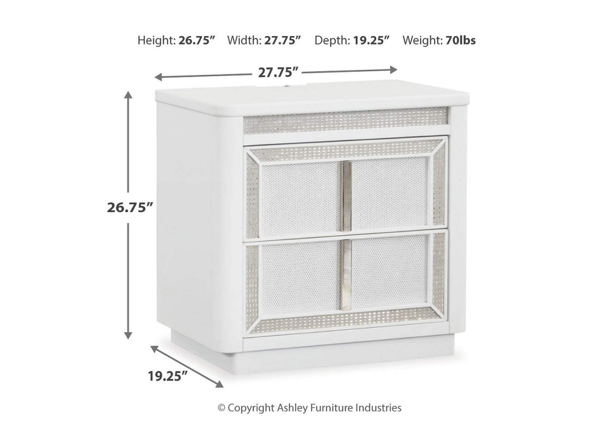 Chalanna Modern LED Storage Bedroom Set | Tampa, Orlando & Fort Myers Store