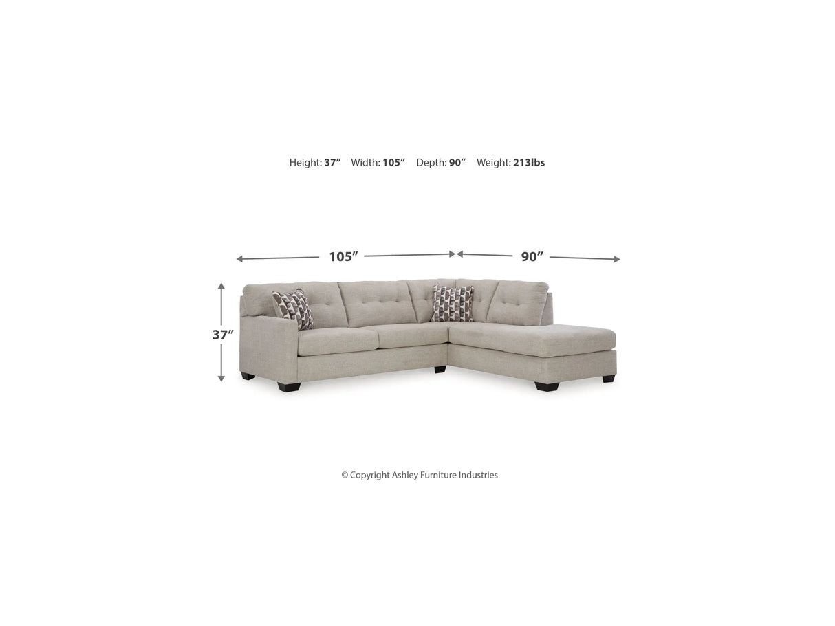 Mahoney Sectional with Chaise - Furniture Store
