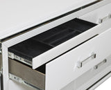 Jhestorm Tamsin White & Metallic LED Bedroom Set | Tampa, Orlando & Fort Myers