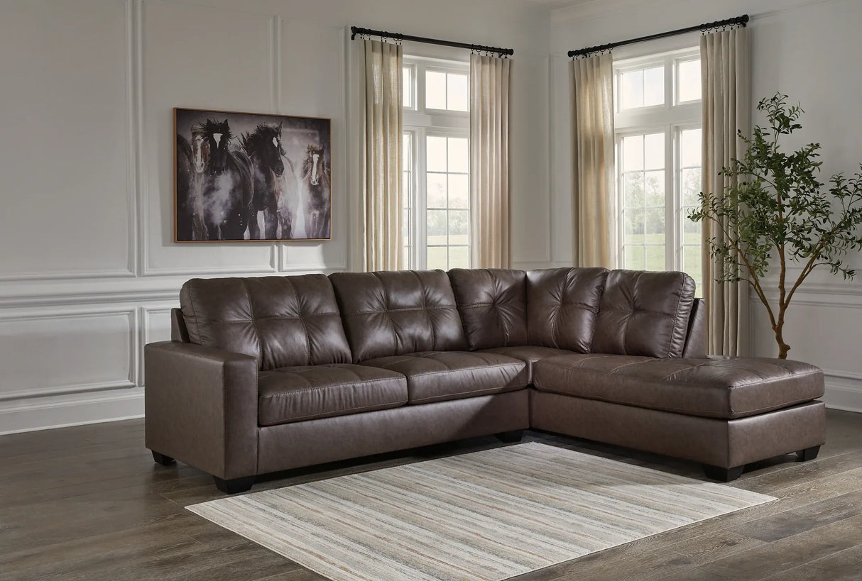 Barlin Mills Sectional with Chaise - Tampa Furniture Store