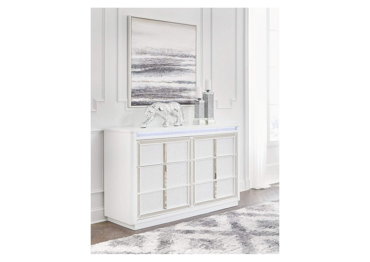 Chalanna Modern LED Storage Bedroom Set | Tampa, Orlando & Fort Myers Store