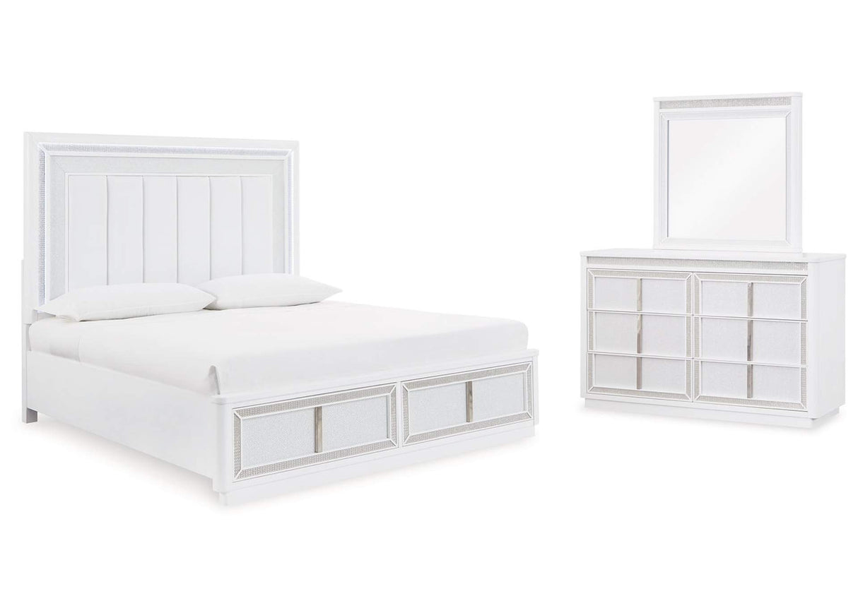 Chalanna Modern LED Storage Bedroom Set | Tampa, Orlando & Fort Myers Store