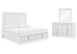 Chalanna Modern LED Storage Bedroom Set | Tampa, Orlando & Fort Myers Store