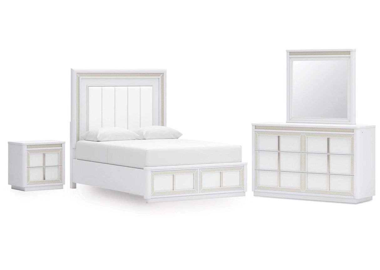 Chalanna Modern LED Storage Bedroom Set | Tampa, Orlando & Fort Myers Store