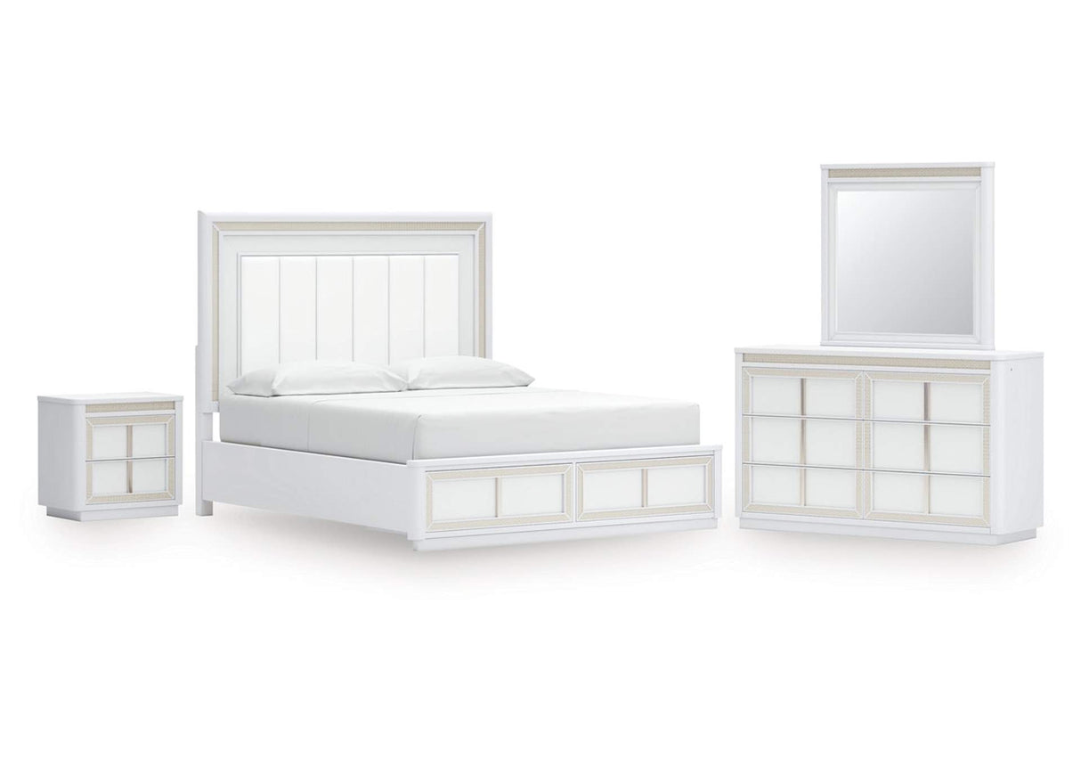 Chalanna Modern LED Storage Bedroom Set | Tampa, Orlando & Fort Myers Store