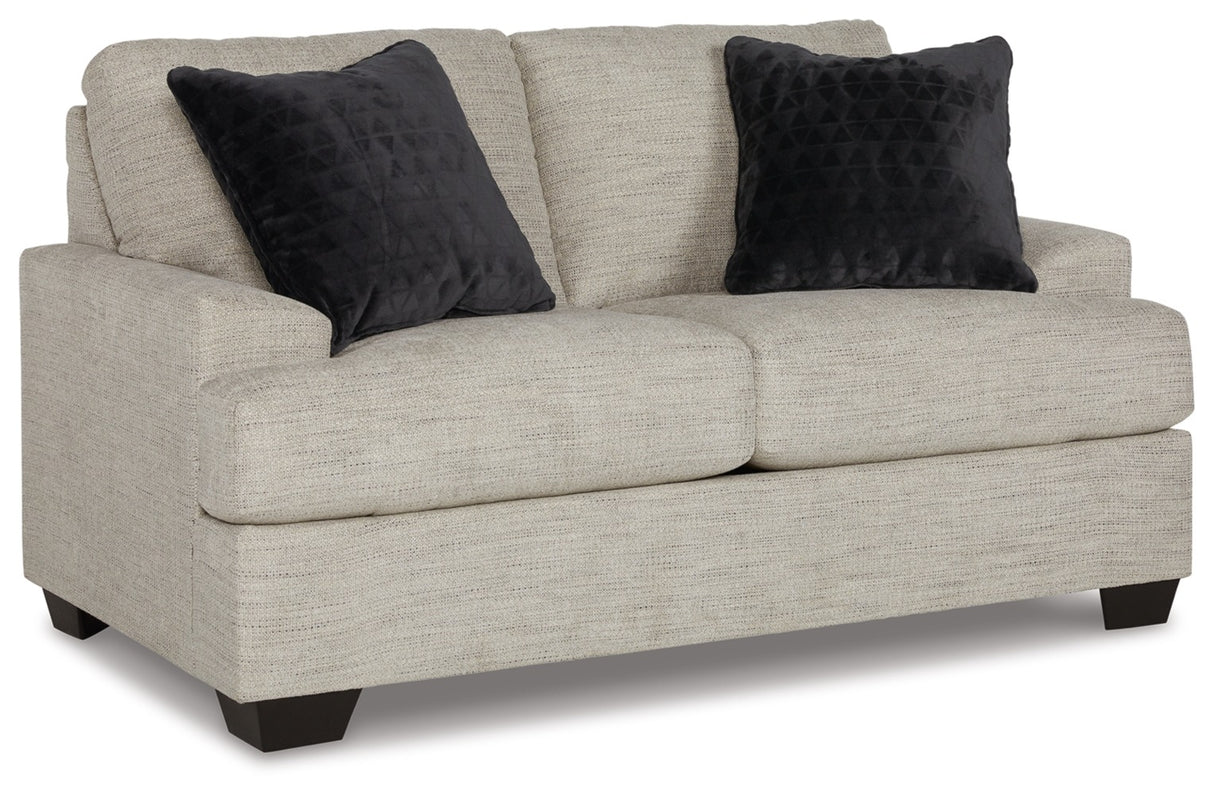 Vayda Sofa and Loveseat in Pebble | Modern Living Room Set in Tampa, Orlando & Fort Myers