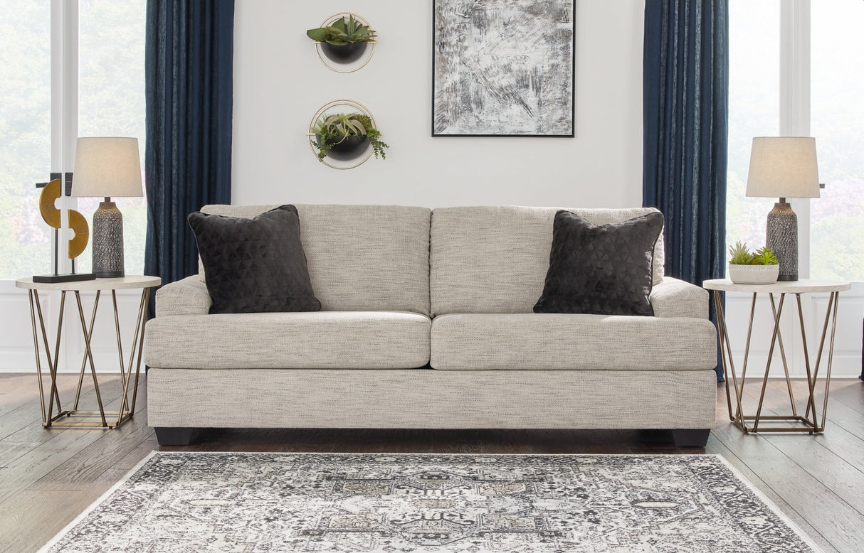 Vayda Sofa and Loveseat in Pebble | Modern Living Room Set in Tampa, Orlando & Fort Myers