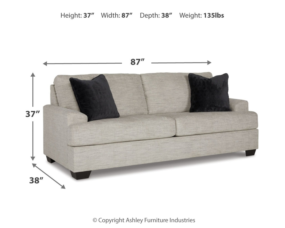 Vayda Sofa and Loveseat in Pebble | Modern Living Room Set in Tampa, Orlando & Fort Myers