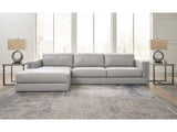 Amiata Leather Sectional with Chaise - Furniture Store