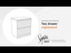 Onita - White - Two Drawer Night Stand